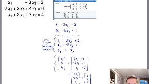 Vector Form of the Solution Set (Math 204 Section 1.5 video 2)