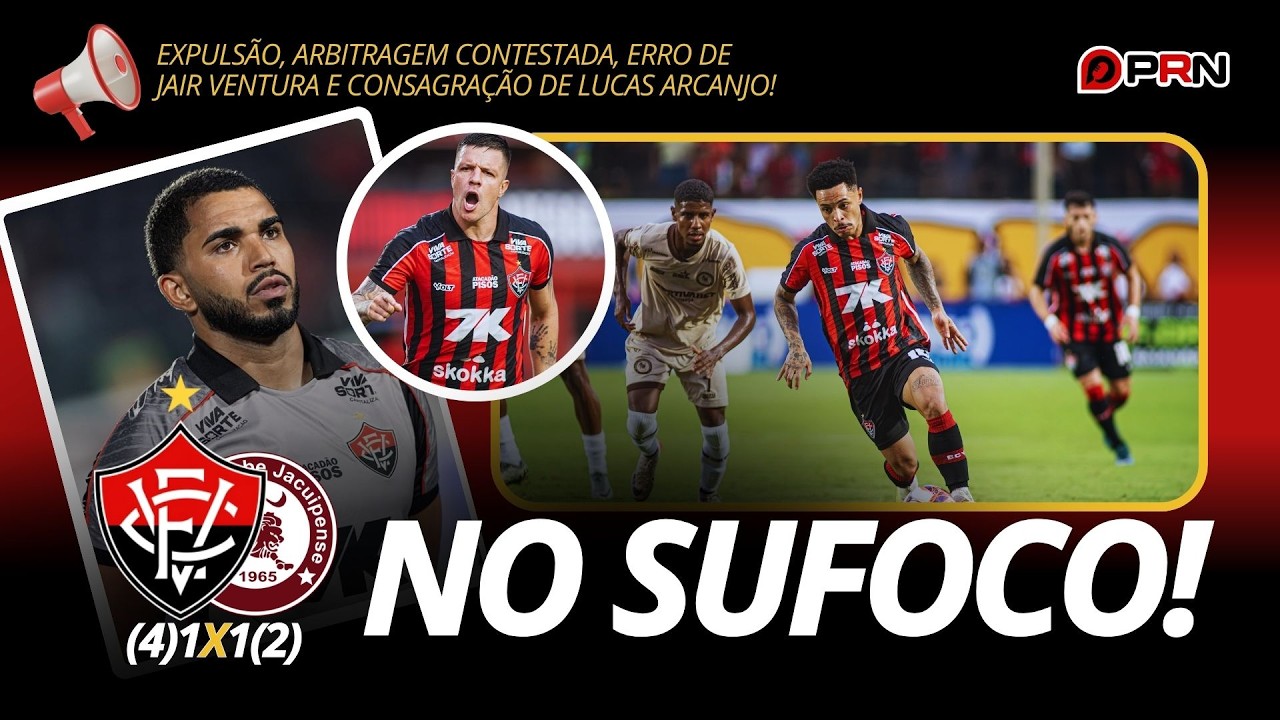 NO SUFOCO! Vitória sofre com expulsão, polêmica da arbitragem e decisão nos pênaltis! Arcanjo salva!