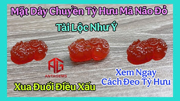 Tỳ Hưu Đá Mã Não Đỏ - Xua Đuổi Điều Xấu - Vượng Khí Tài Lộc