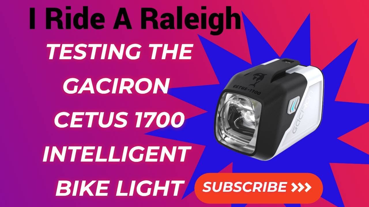 GACIRON 1700 SMART TECH LIGHT bike light  review 