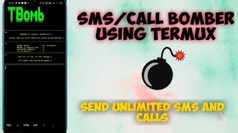 SMS/Call Bomber Using Termux || Send Unlimited Sms || Call Bomber Script By Termux