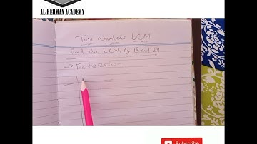 Find the LCM of 2 numbers by factorization./ How to find LCM of 2 numbers? | Urdu/Hindi