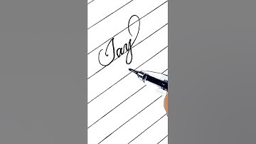Writing a name "Jay Rashi" in cursive #shorts