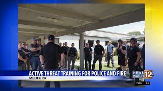 Active threat training for Medford Police, Fire