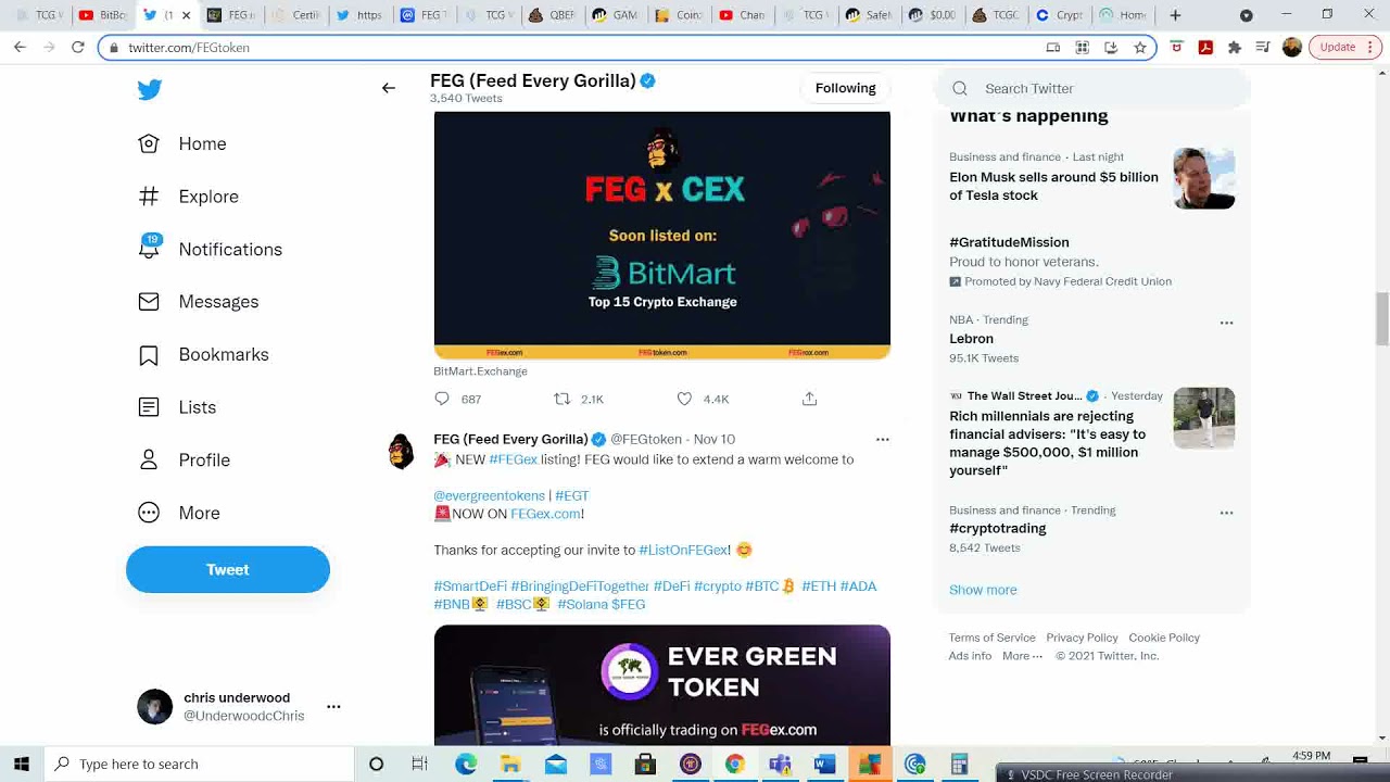 Feg Token is creating a migration swap feature. Big exchange listing! Listing tons of projects!
