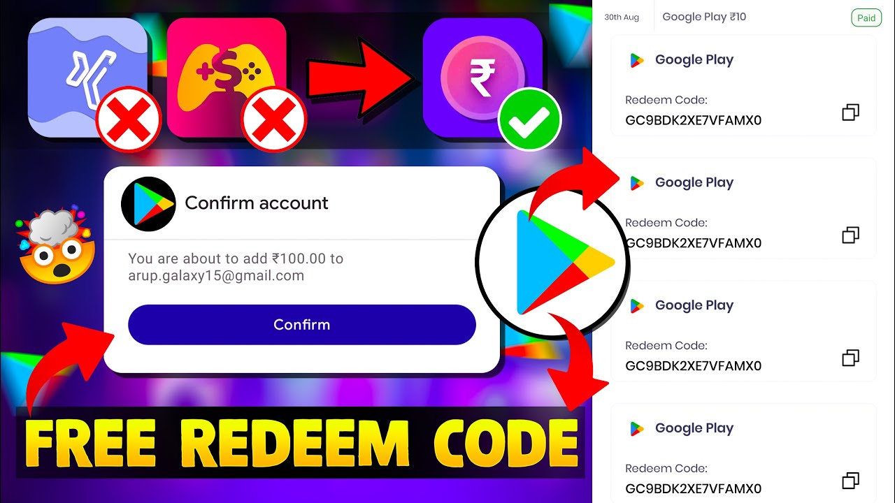 100% Free Redeem Code mPaisa app | Google Play Redeem Code Earning App ...