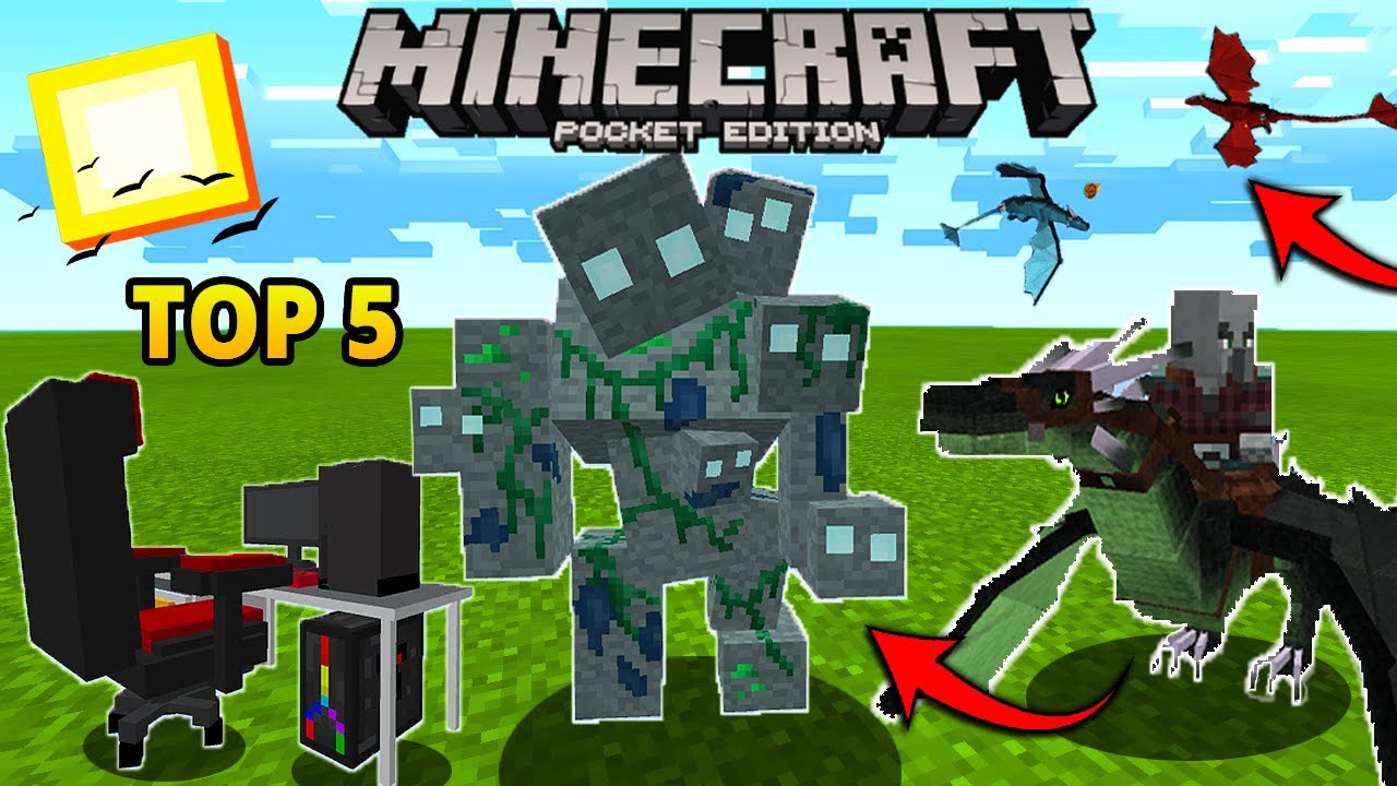 TOP 5 MELHORES ADDON PARA MCPE SURVIVAL - ADDONS para MINECRAFT PE ...