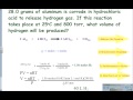 Gas Law and Stoichiometry Quiz