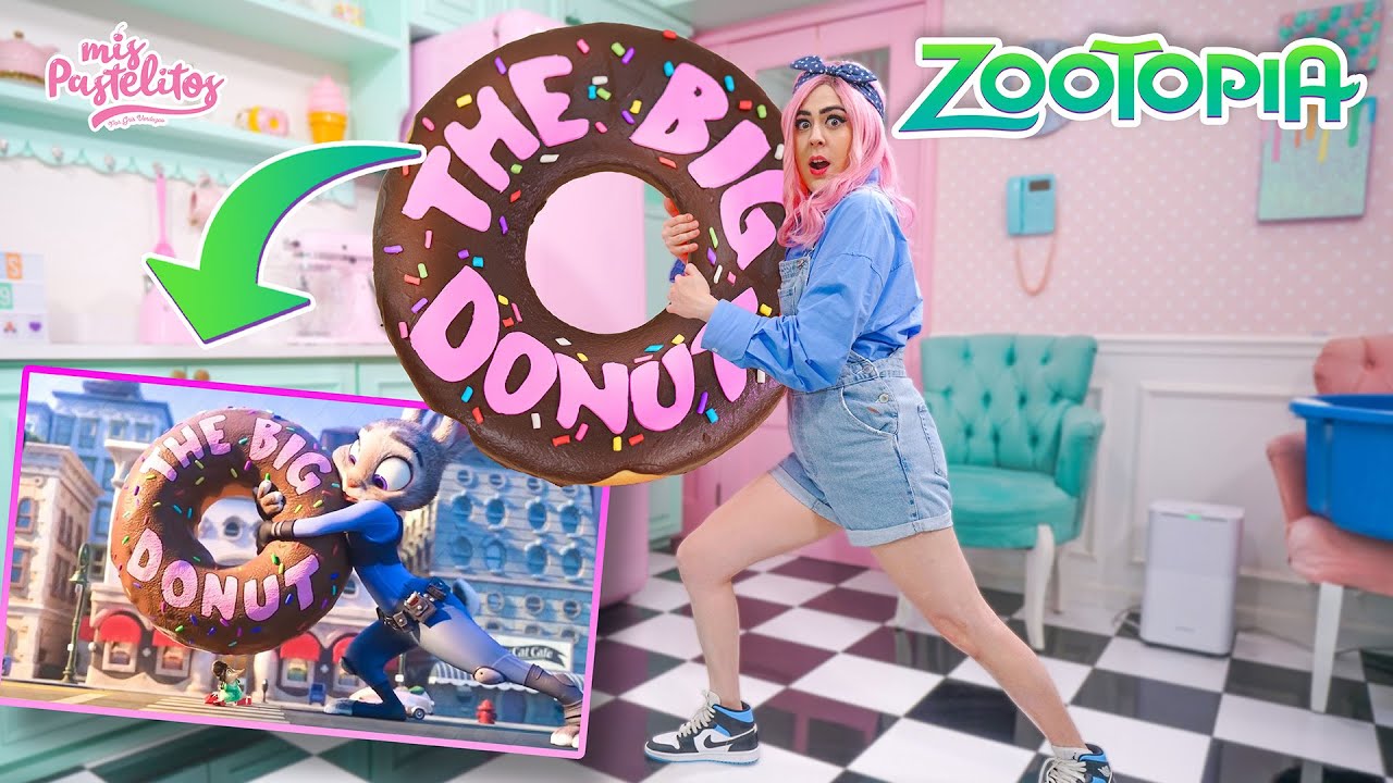 INTENTO HACER LA DONA GIGANTE DE ZOOTOPIA | MIS PASTELITOS