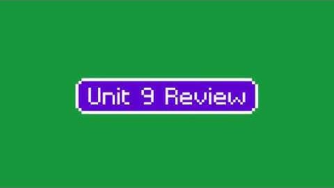APCSA Unit 9 Review