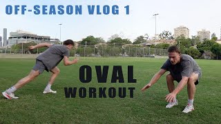 AUSTRALIAN PRO BALLER: Off-season field workout