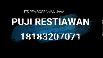 UTS pemrograman java