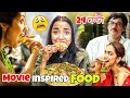 Vlog  eating famous movie inspired food for 24 hours  bollywood movie   food challenge
