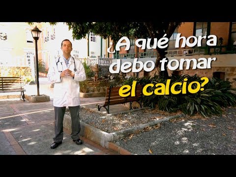 ¿Sabes a qué hora debes tomarte la pastilla de calcio?