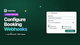 How to Configure Webhooks in Reservics