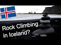 Sport climbing in iceland