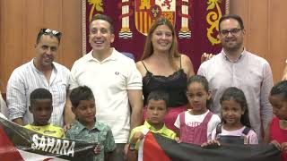 Noticia Recepción en el Ayuntamiento palaciego de los niños saharauis