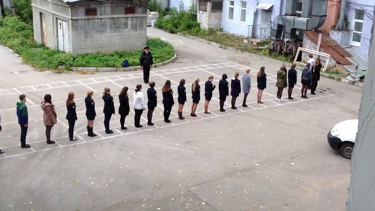 Строевая подготовка для девушек - YouTube