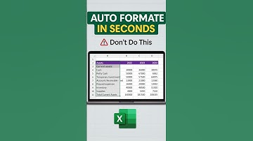 AUTO FORMATTING IN EXCEL 🔥#excel #exceltutorial #shortsfeed #exceltips