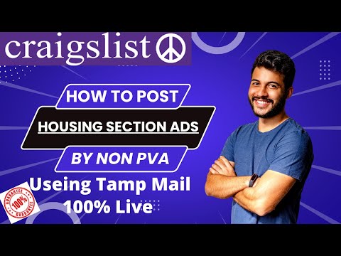 How To Post Housing Section By NON PVA Using Tamp Mail || Craigslist  tutorial 2022 || #craigslist