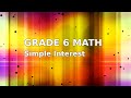 Math Algebra Lesson 5.5 - Simple Interest