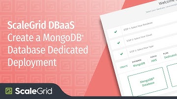 New MongoDB® Database Dedicated Deployment - ScaleGrid DBaaS
