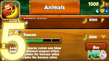 Banana Kong: Gameplay Walkthrough Part 5 - Power Ups! (iOS, Android)