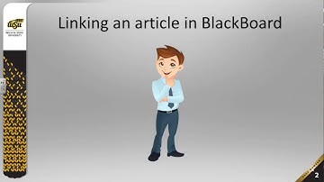 Linking to articles in BlackBoard