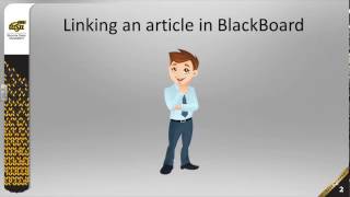Linking to articles in BlackBoard