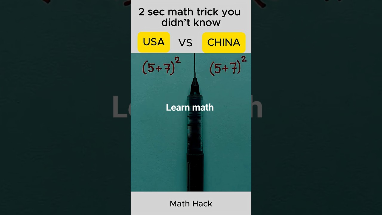 USA VS CHINA  #mathskills #maths #mathstricks #knowledge #mathematics #learnanewwordtoday