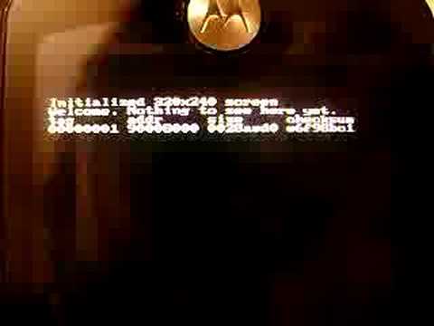 Motorola E8 linux kernel bootup.