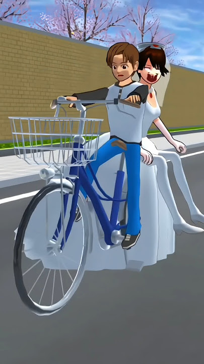 The witch sat on Yuta's bicycle 😰#shorts #sakuraschoolsimulator #shortsvideo #viral