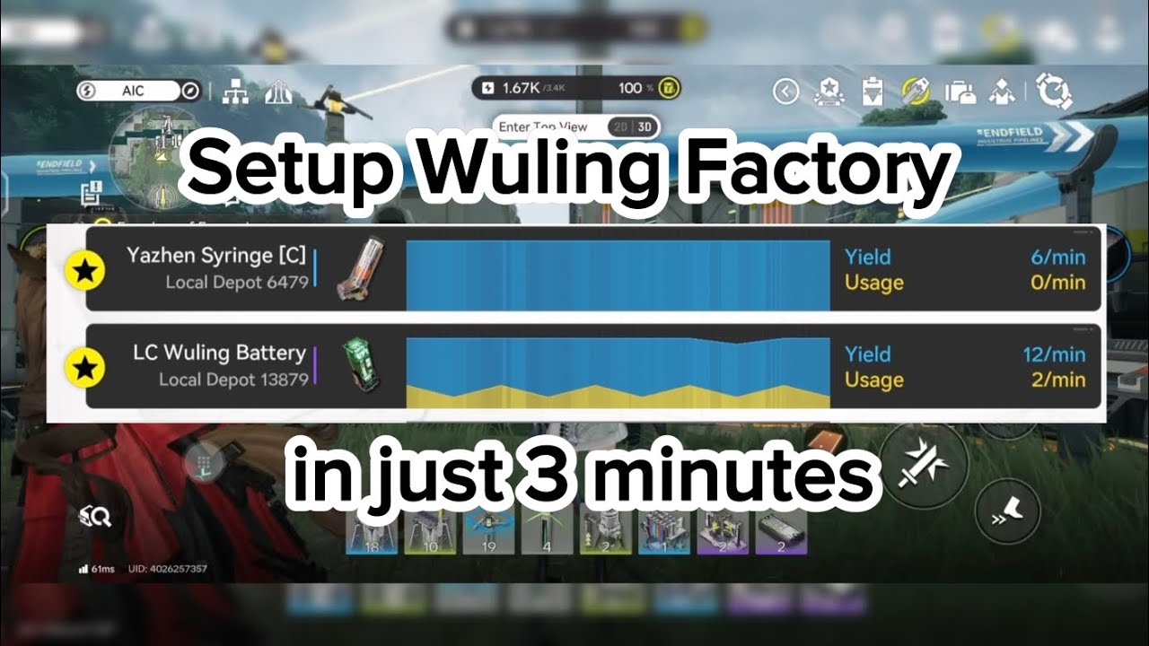 Setup Wuling Factory in just 3 minutes [Arknight Endfield]