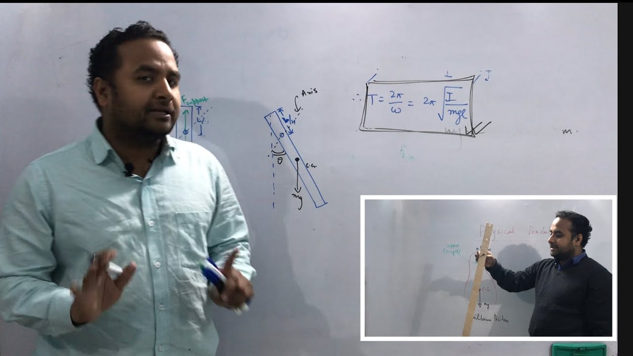 To find Time period of Physical Pendulum (many good important question)/HC Verma/NCERT SHM/IIT, NEET