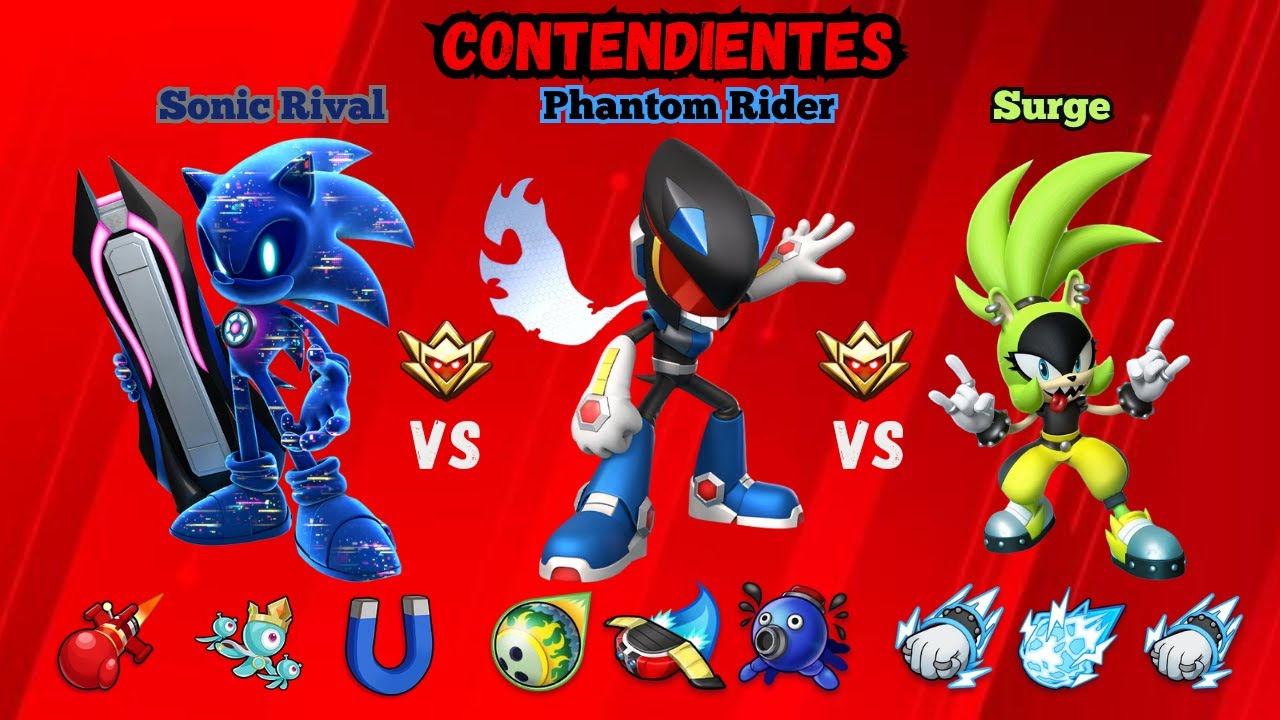 Sonic Rival VS Phantom Rider VS Surge - Sonic Forces Gameplay