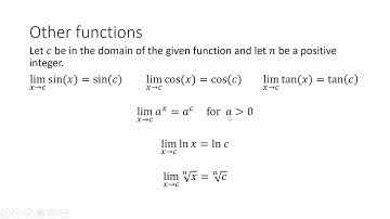 Calculus 1 Section 1.3f Find Limits Analytically