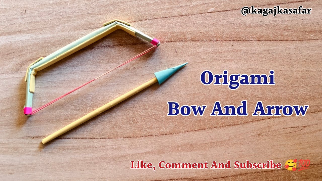 Make a Paper Bow and Arrow// Paper Bow and Arrow that Shoots! 🏹 कागज का धनुष कैसे बनाएं?