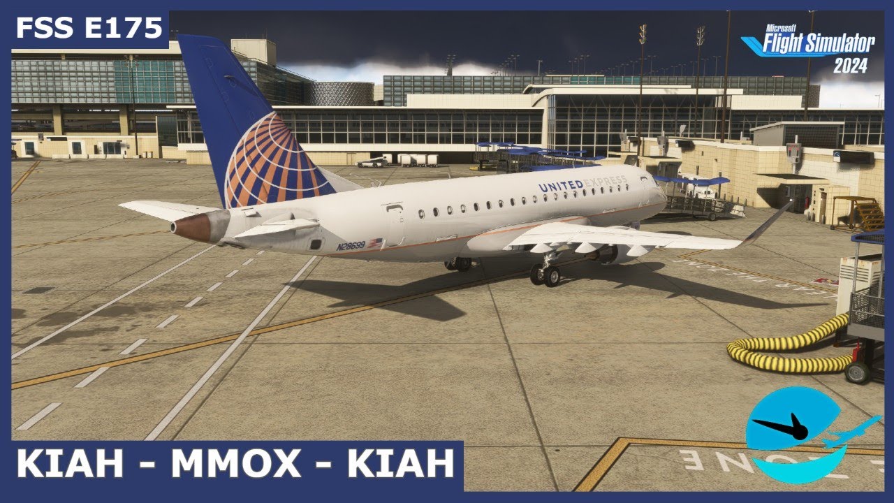MSFS LIVE  | FSS E175 | Houston (IAH) - Oaxaca (OAX) - Houston (IAH) | Vatsim | 