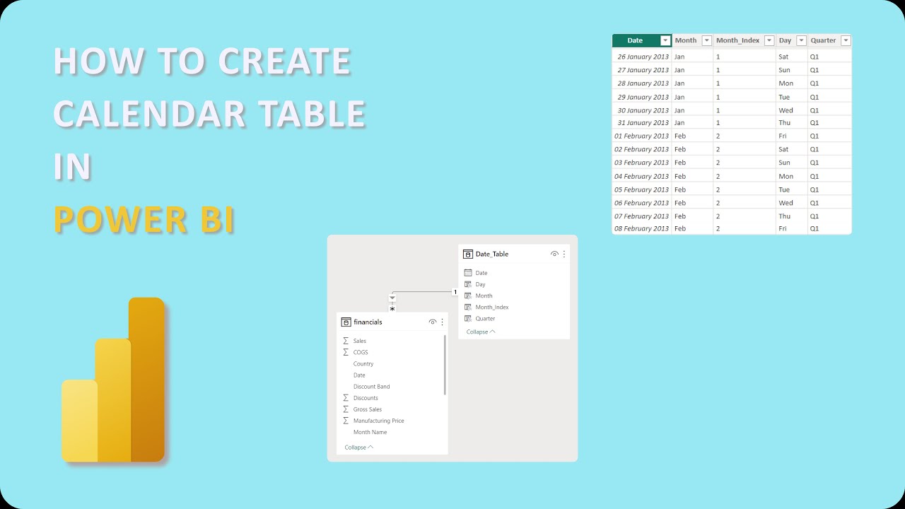 How To Create Calendar Table Date Table Using DAX In Power BI YouTube
