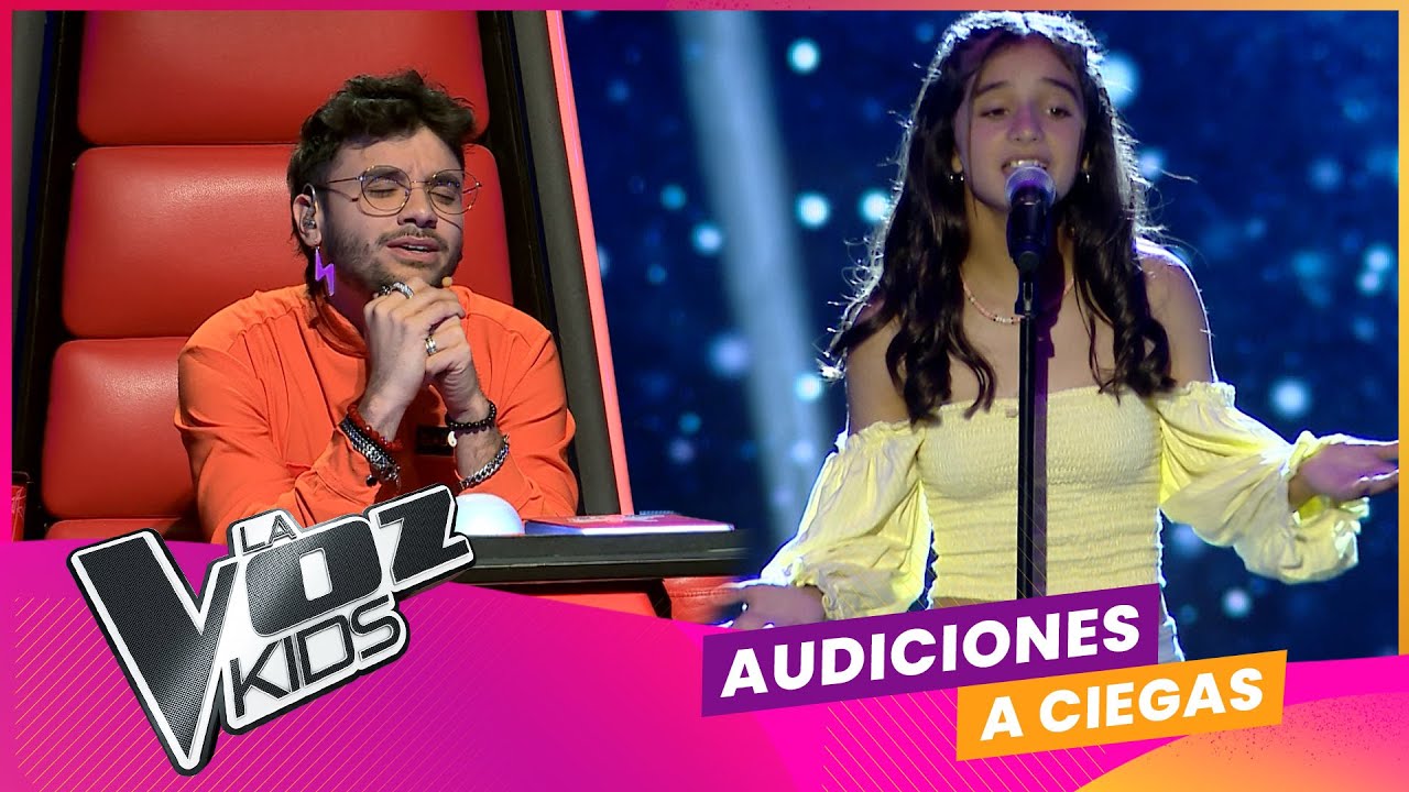 Juliana Rodríguez canta Thinking out loud | Audiciones a ciegas | La Voz Kids Uruguay 2023