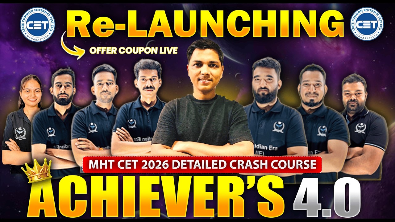 👑 Re-Launch Achievers 4.0 | Holi Offer ₹ 100 Off | Best CET Crash Course Detailed 😍☑️ #mhtcet2026