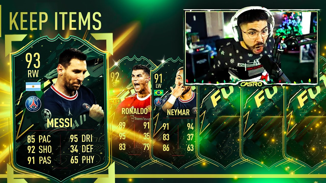 I PACKED MESSI RONALDO & NEYMAR IN THE SAME PACK OPENING!! FIFA 22 ...