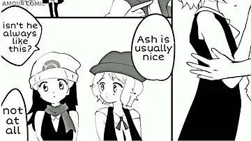 Amourshipping comic [Ash x Serena] ft Dawn || Pokemon ||