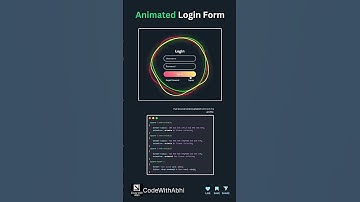 Animated Login Form For website #trending #coding #frontendcourse  #shortvideo #shorts #htmlcss #js