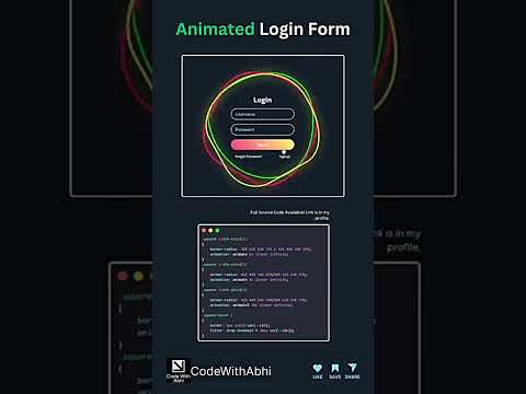 Animated Login Form