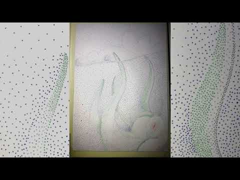 Speed paintting 3/ Puntillismo proceso/ Repasando estilos de dibujo