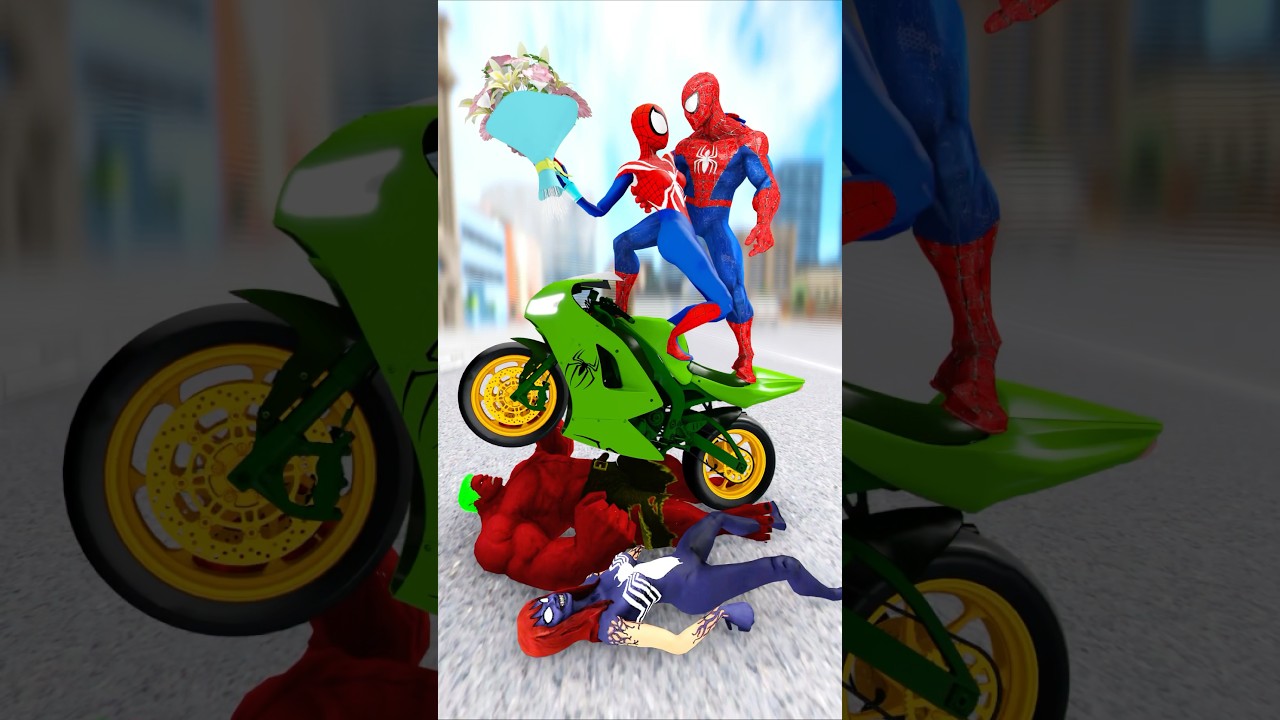 Spiderman rides motorbike to save his lover: Spider-Man looks to the future 