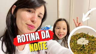 NOVA ROTINA DA NOITE (Macarrão na pressão + macarrão de abobrinha)