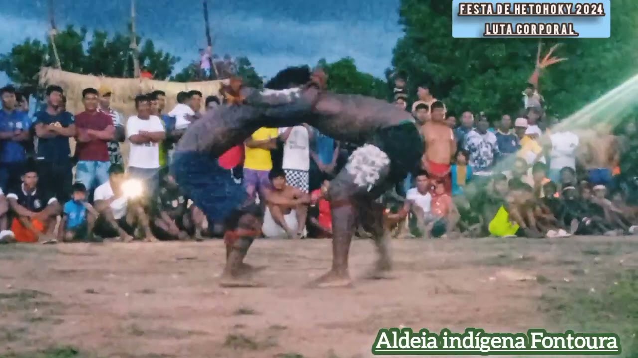 aldeia Fontoura Tocantins festa de casa grande hetohoky luta corporal do Povo iny karaja 22/03/2024