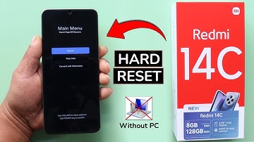 How To Hard Reset Redmi 14c Remove Screen Lock Pattern/Pin/Password | Xiaomi Redmi 14c Factory Reset